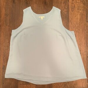 Cato Light Blue V-Neck Sleeveless Tank